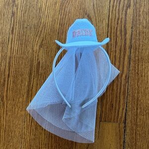 White 'Bride' Veil Headband